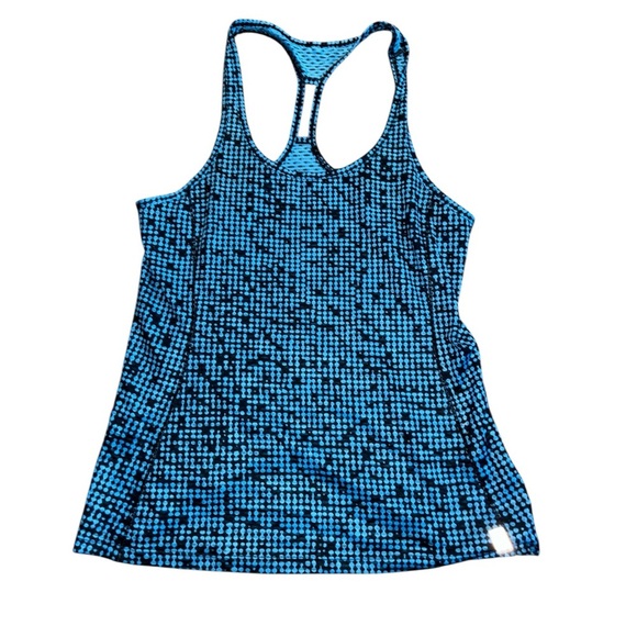 Under Armour Pixelated Blue and Black Tank Top - Picture 1 of 3